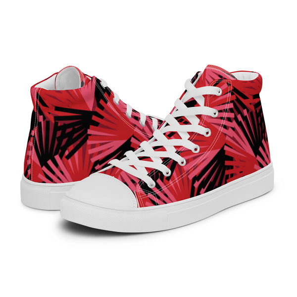 HA!LO Red Palm #20 Men’s Canvas High Top Sneakers