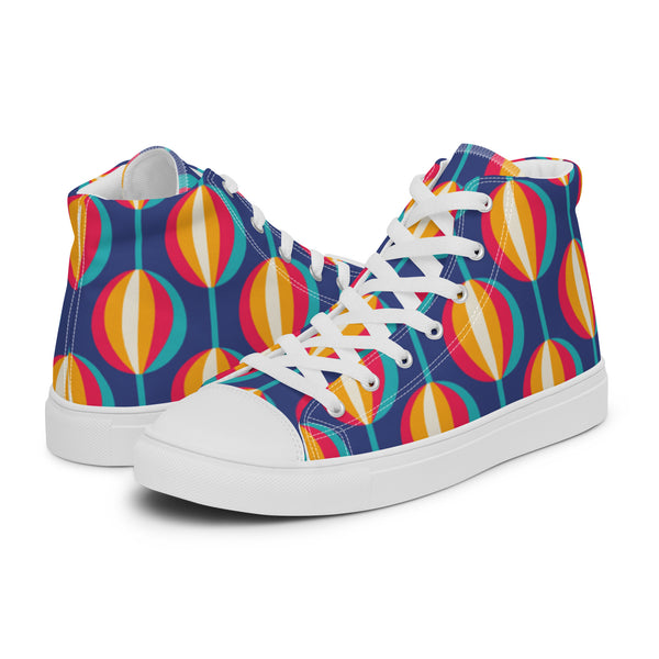 HA!LO Retro Oval #23 Men’s Canvas High Top Sneakers
