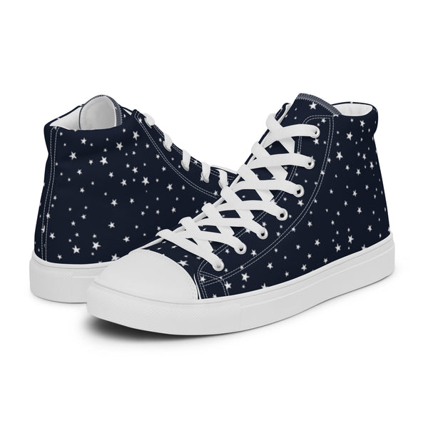 HA!LO Navy Star #24 Men’s Canvas High Top Sneakers