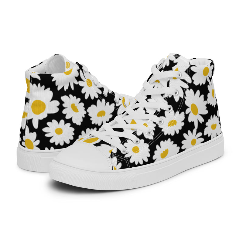 Daisy Noir High Top #36 - Canvas High Top Sneakers | HA!LO