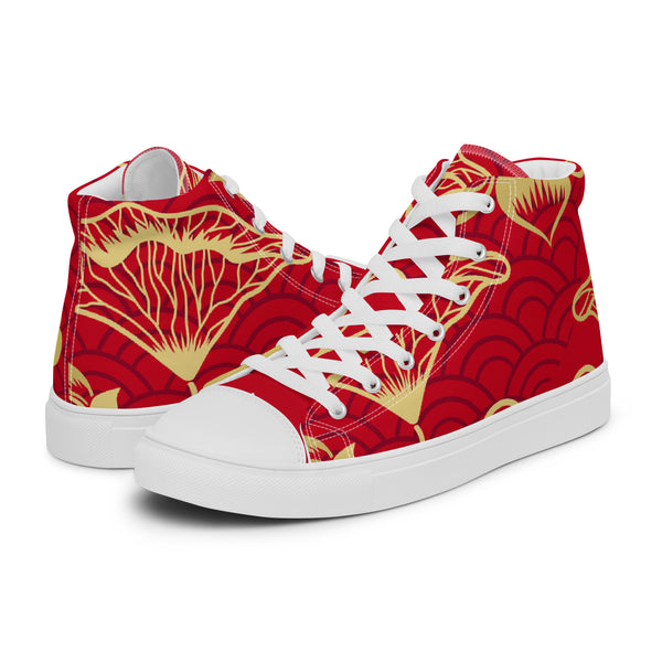 HA!LO Red Poppy #51 Men’s Canvas High Top Sneakers