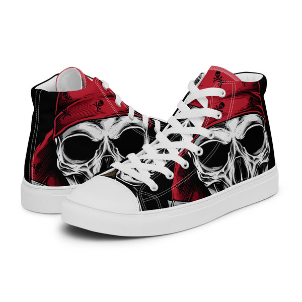 HA!LO Red Skull #160 Men’s Canvas High Top Sneakers
