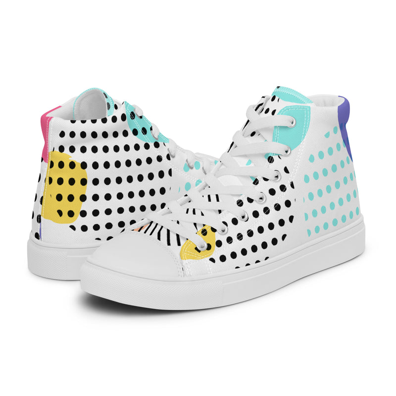 Dot Pop High Top #57 - Canvas High Top Sneakers | HA!LO