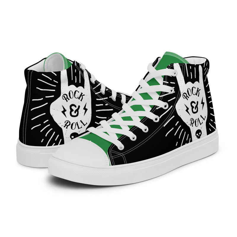 Rock N Roll High Top #59 - Canvas High Top Sneakers | HA!LO