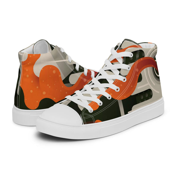 HA!LO Urban Fragment #298 — Men's Canvas High Top