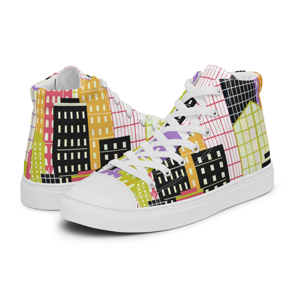 HA!LO City Skyline #93 Men’s Canvas High Top Sneakers