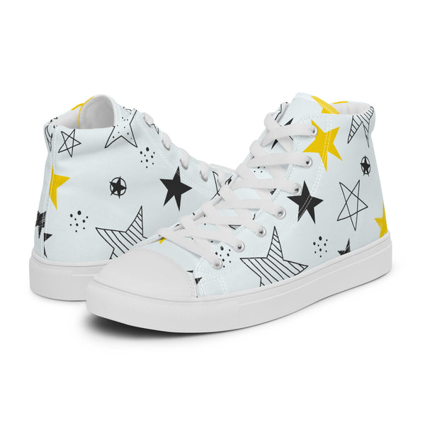 HA!LO Star Doodle #94 Men’s Canvas High Top Sneakers