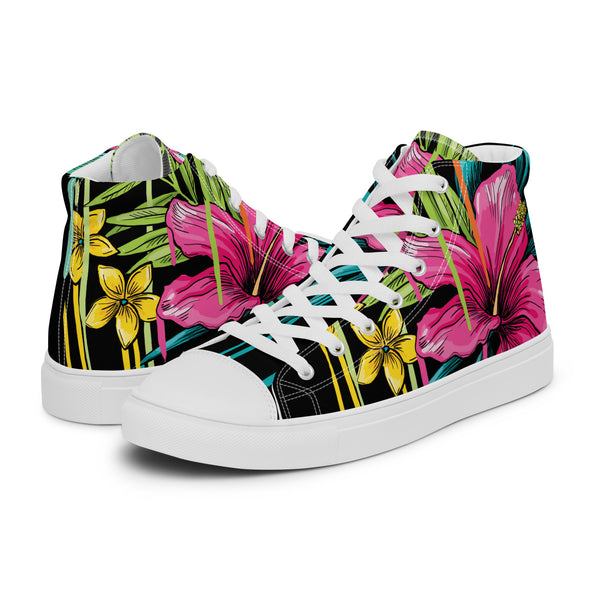 HA!LO Tropical Bloom #98 Men’s Canvas High Top Sneakers