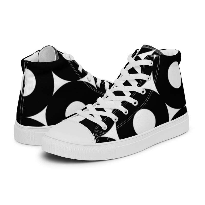 Abstract Mod High Top #113 - Canvas High Top Sneakers | HA!LO