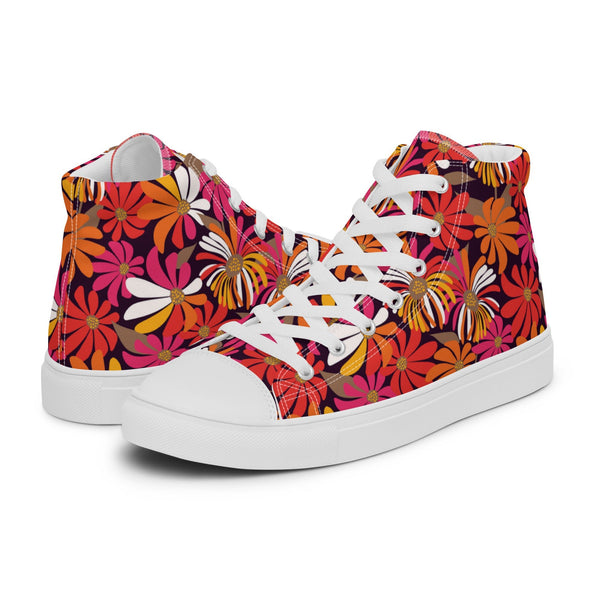 HA!LO Bold Bloom #121 Men’s Canvas High Top Sneakers