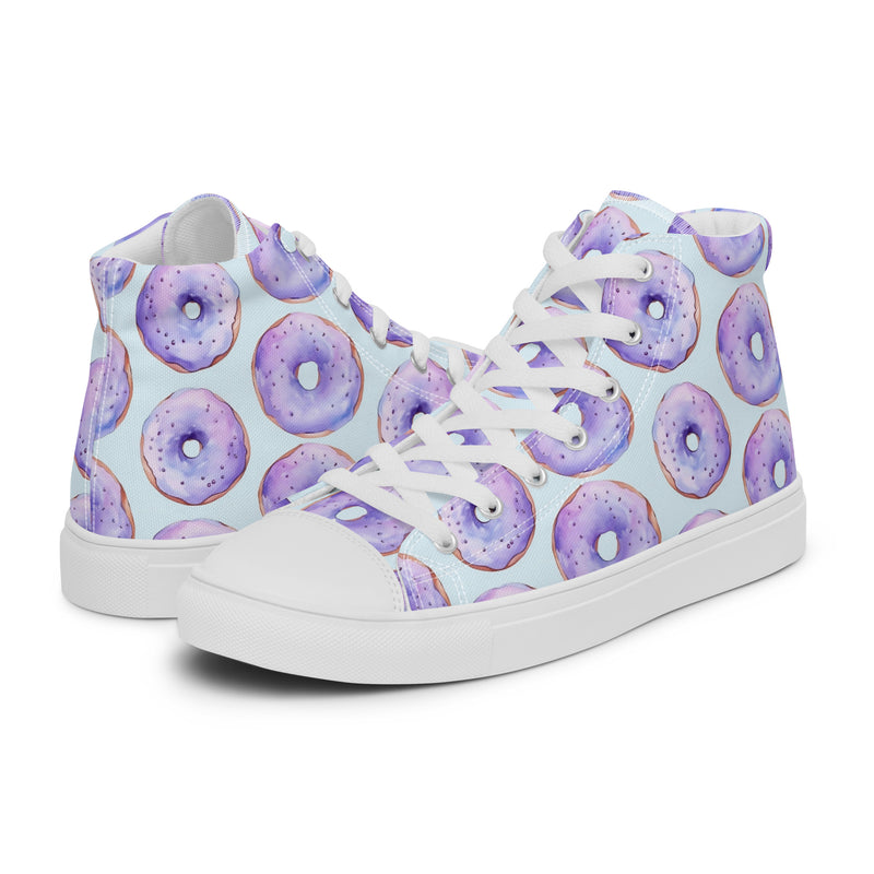 Donut Sprinkle High Top #132 - Canvas High Top Sneakers | HA!LO