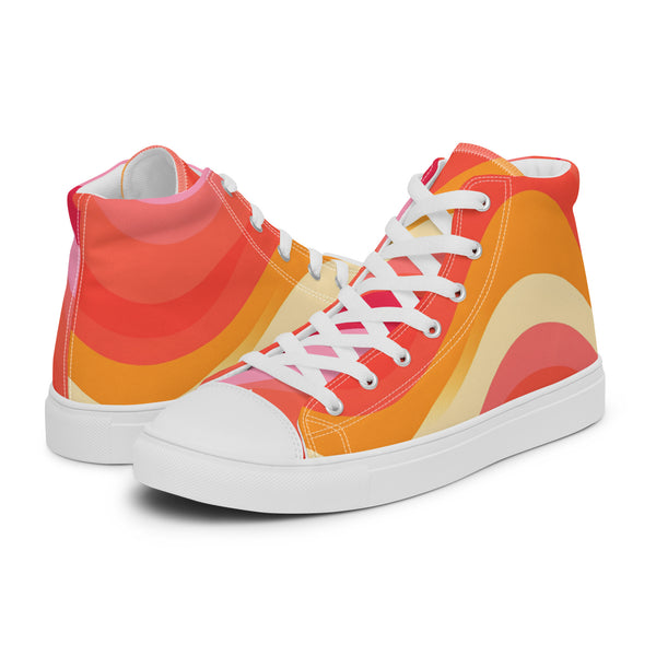 HA!LO Retro Wave #157 Men’s Canvas High Top Sneakers