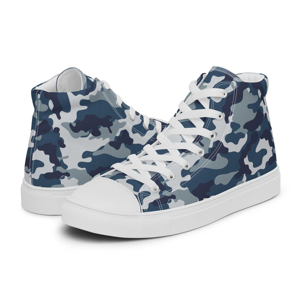 HA!LO Navy Camo #179 Men’s Canvas High Top Sneakers