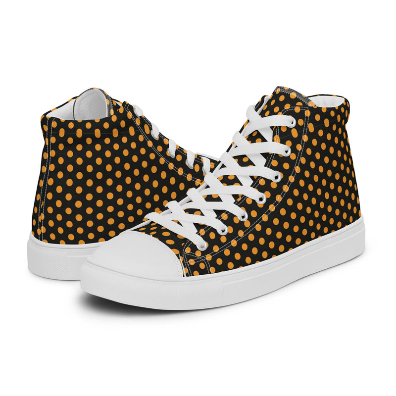 Gold Dot High Top #223 - Canvas High Top Sneakers | HA!LO