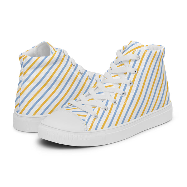 HA!LO Sunshine Stripe #236 Men’s Canvas High Top Sneakers