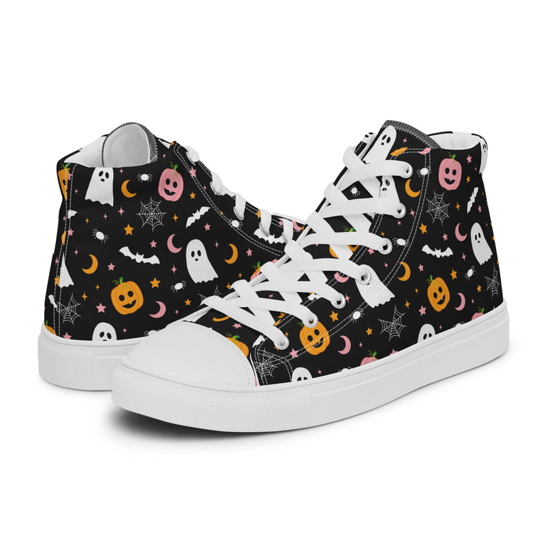 Halloween Night High Top #260 - Canvas High Top Sneakers | HA!LO
