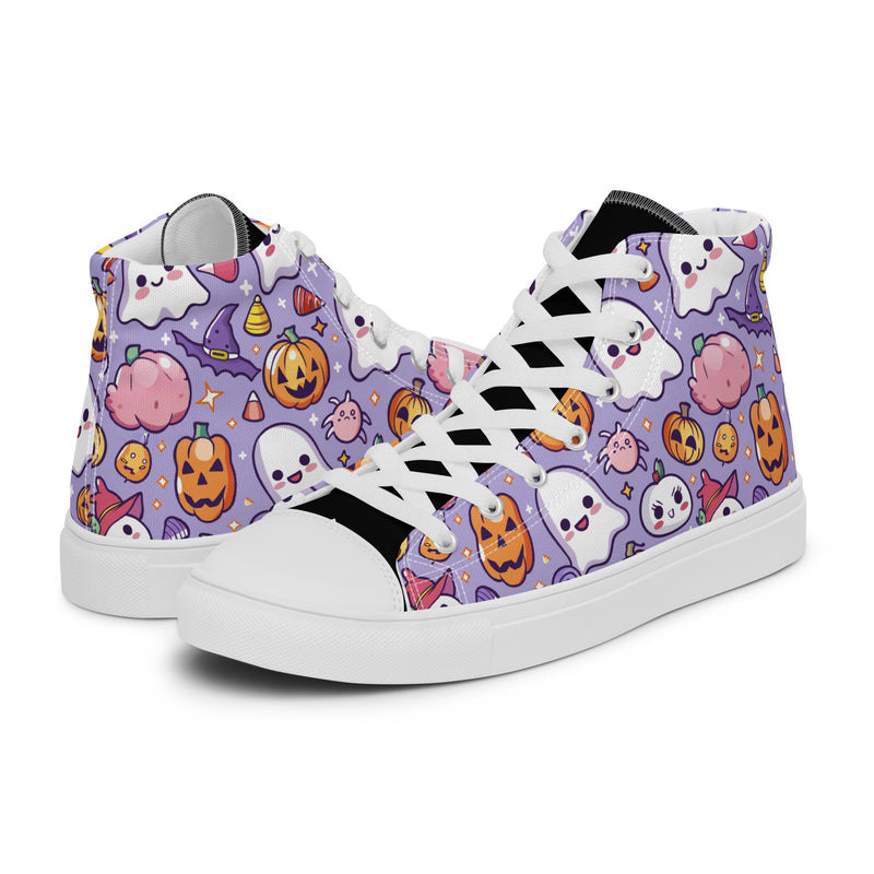 Halloween Lavender High Top #263 - Canvas High Top Sneakers | HA!LO