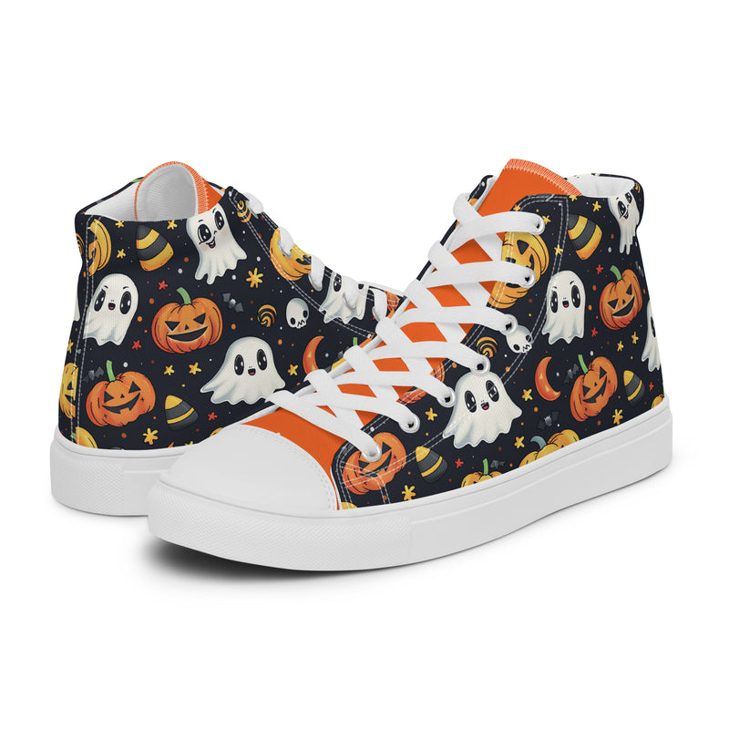 Halloween Dark High Top #264 - Canvas High Top Sneakers | HA!LO