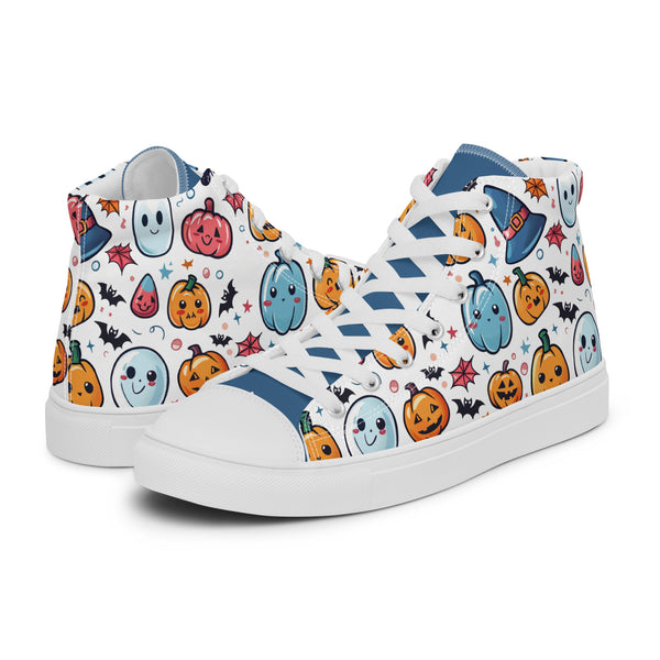 HA!LO Halloween Kawaii #265 Men’s Canvas High Top Sneakers