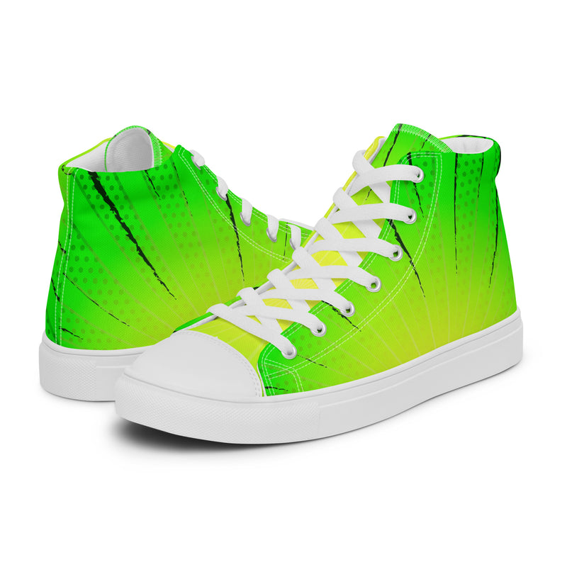 Lime Gradient High Top #277 - Canvas High Top Sneakers | HA!LO