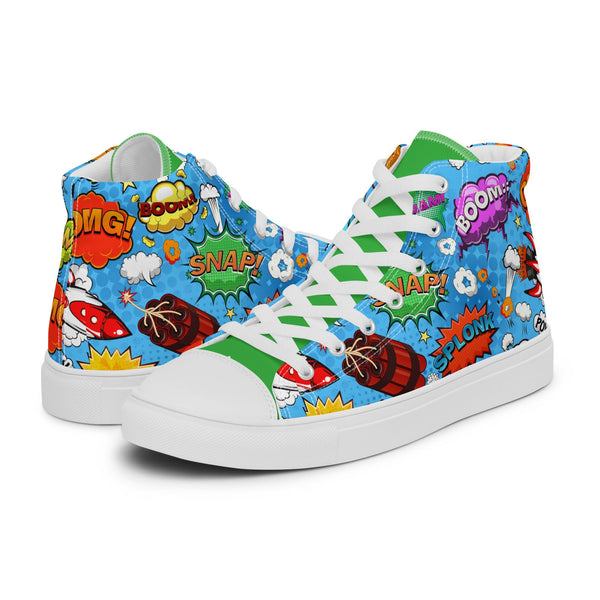 HA!LO Comic OMG #278 Men’s Canvas High Top Sneakers
