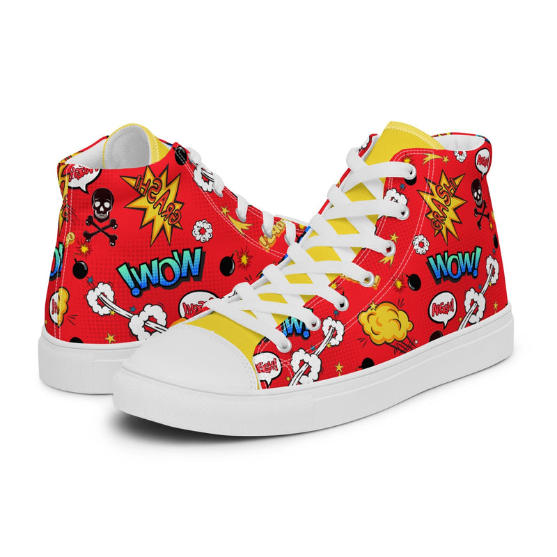 Comic Wow High Top #282 - Canvas High Top Sneakers | HA!LO
