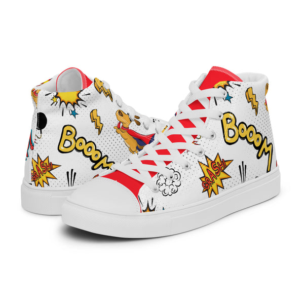 HA!LO Comic Boom #283 Men’s Canvas High Top Sneakers