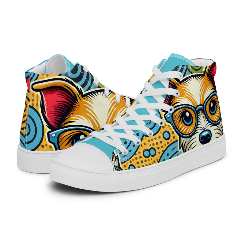 Pop Art Doodle High Top #285 - Canvas High Top Sneakers | HA!LO