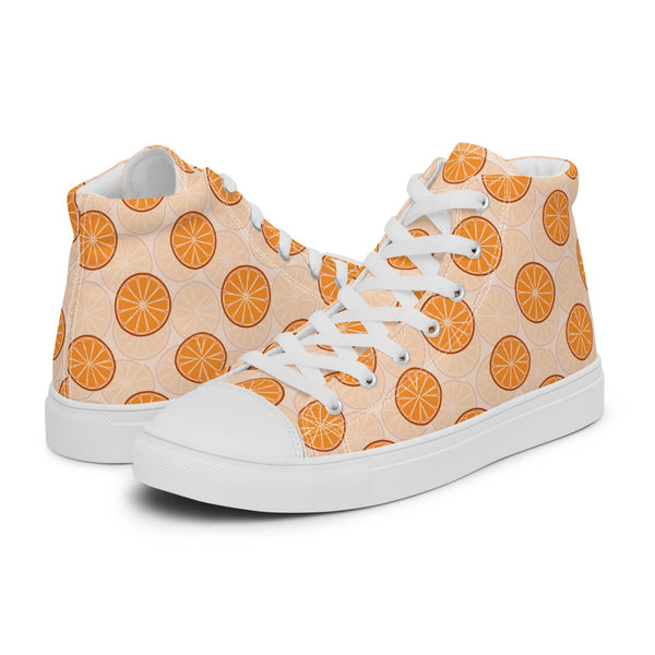 HA!LO Citrus Slice #312 — Men's Canvas High Top