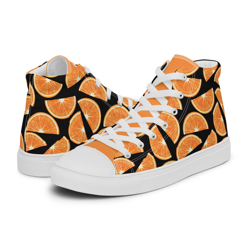 Orange Slice High Top #309 - Canvas High Top Sneakers | HA!LO