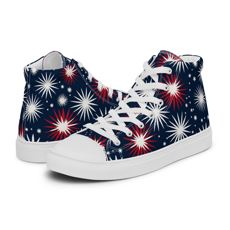 Starburst Night High Top #355 - Canvas High Top Sneakers | HA!LO