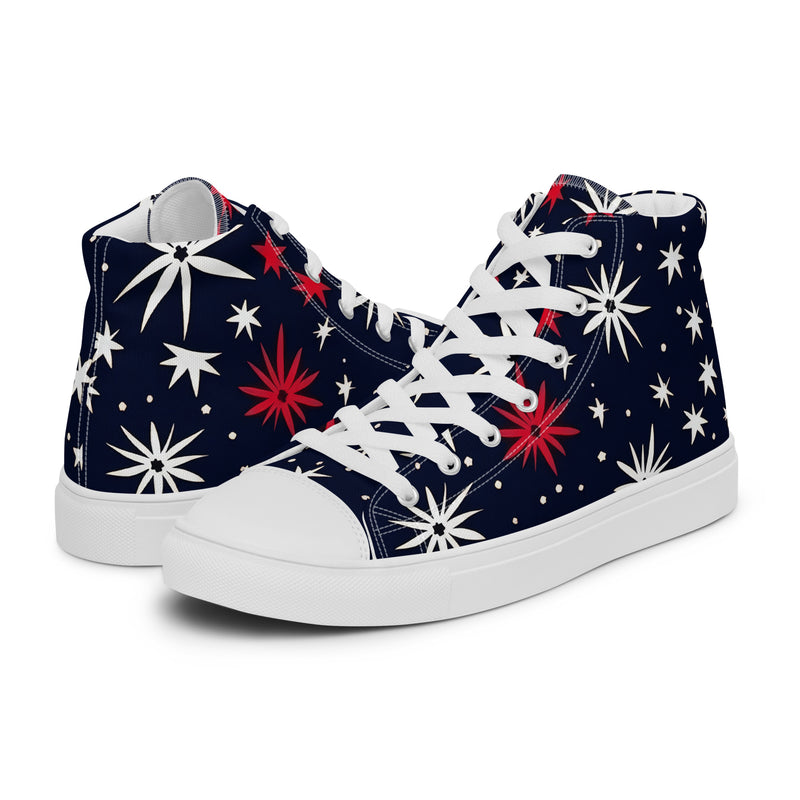 Firework Night High Top #352 - Canvas High Top Sneakers | HA!LO