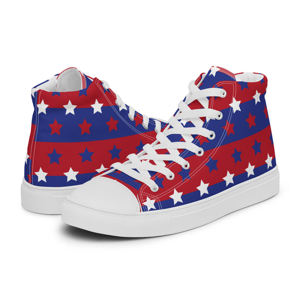 HA!LO Patriotic Star #326 — Men’s Canvas High Top