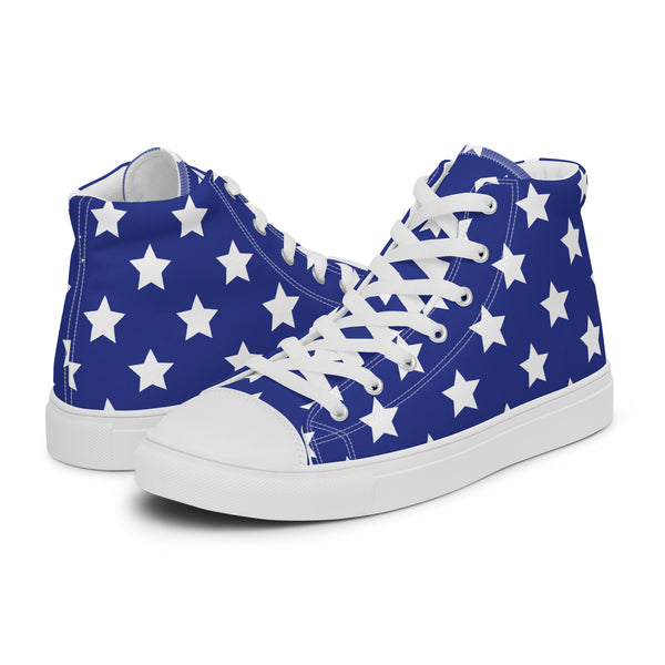 HA!LO Blue Star #327 — Men’s Canvas High Top