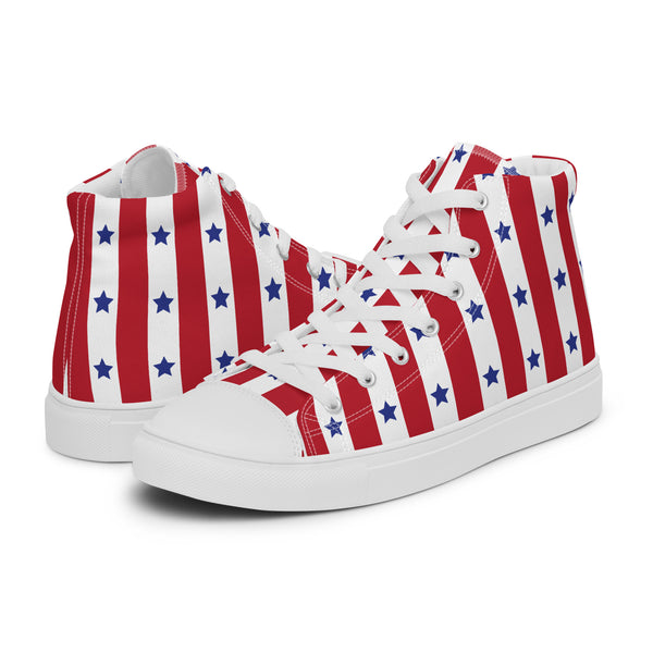 HA!LO Red Stripe #328 — Men’s Canvas High Top
