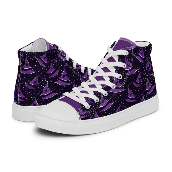HA!LO Halloween Purple #345 — Men’s Canvas High Top