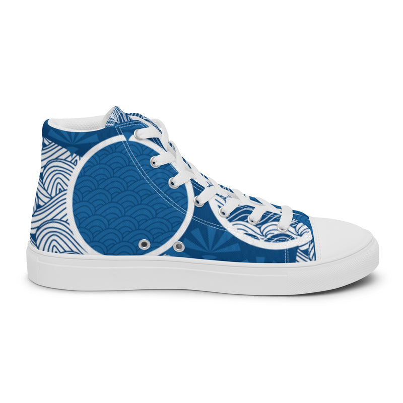 Japanese Wave High Top #2 - Sole Detail | HA!LO Canvas Sneakers