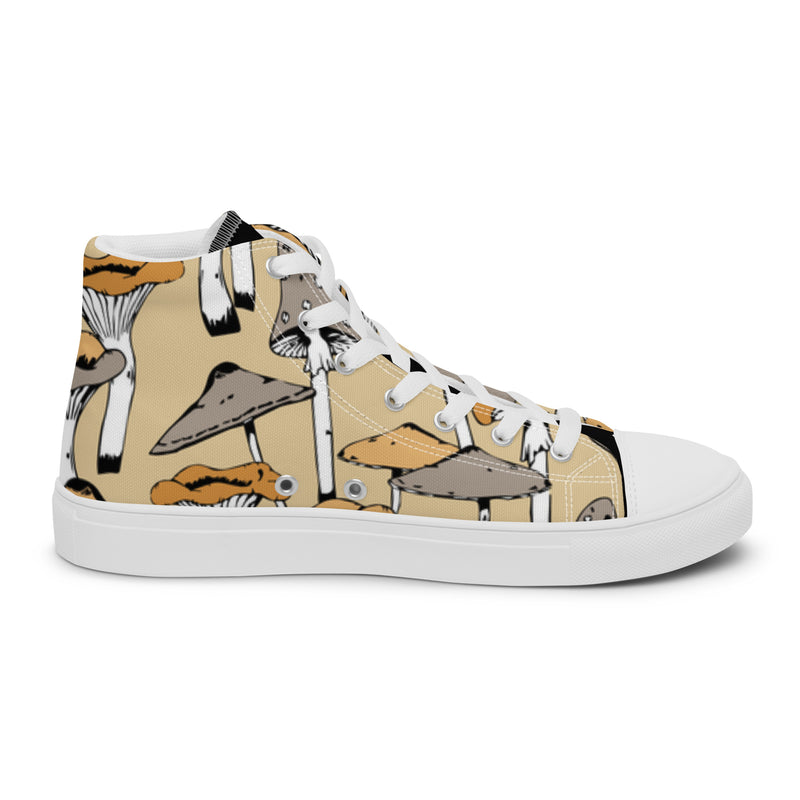 Mushroom Cream High Top #8 - Sole Detail | HA!LO Canvas Sneakers