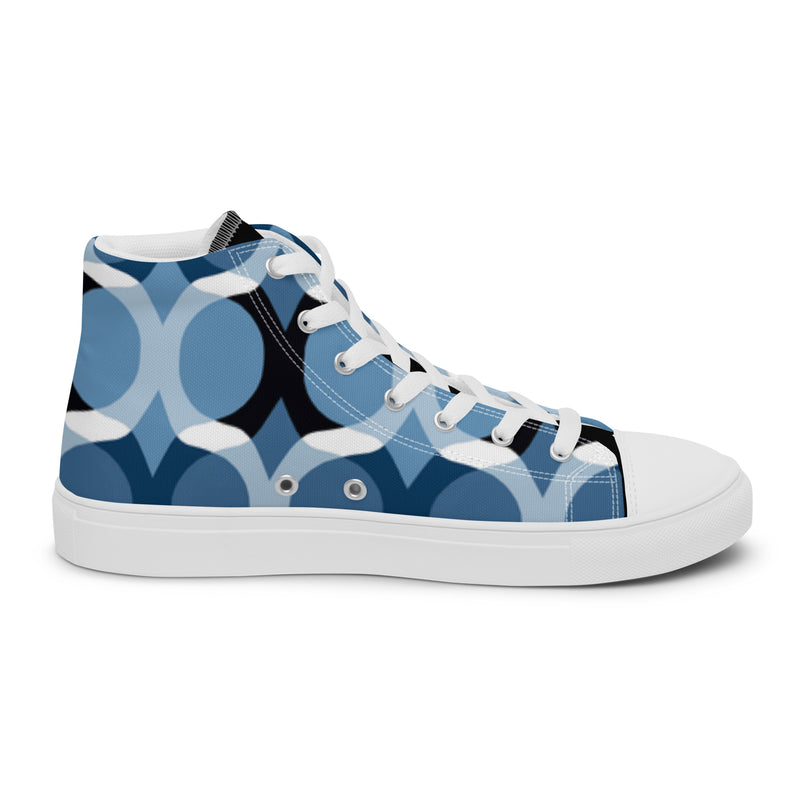 Blue Circle High Top #13 - Sole Detail | HA!LO Canvas Sneakers