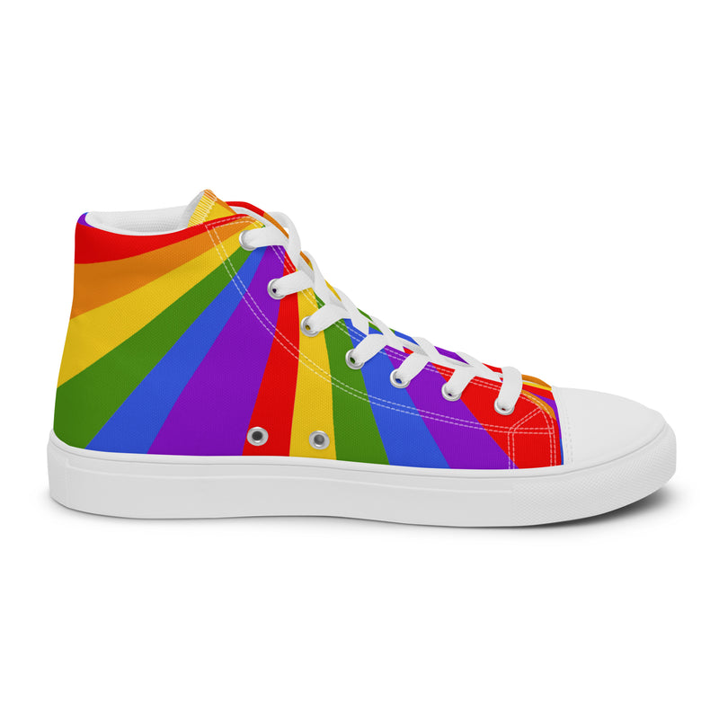 Rainbow Pride High Top #38 - Sole Detail | HA!LO Canvas Sneakers