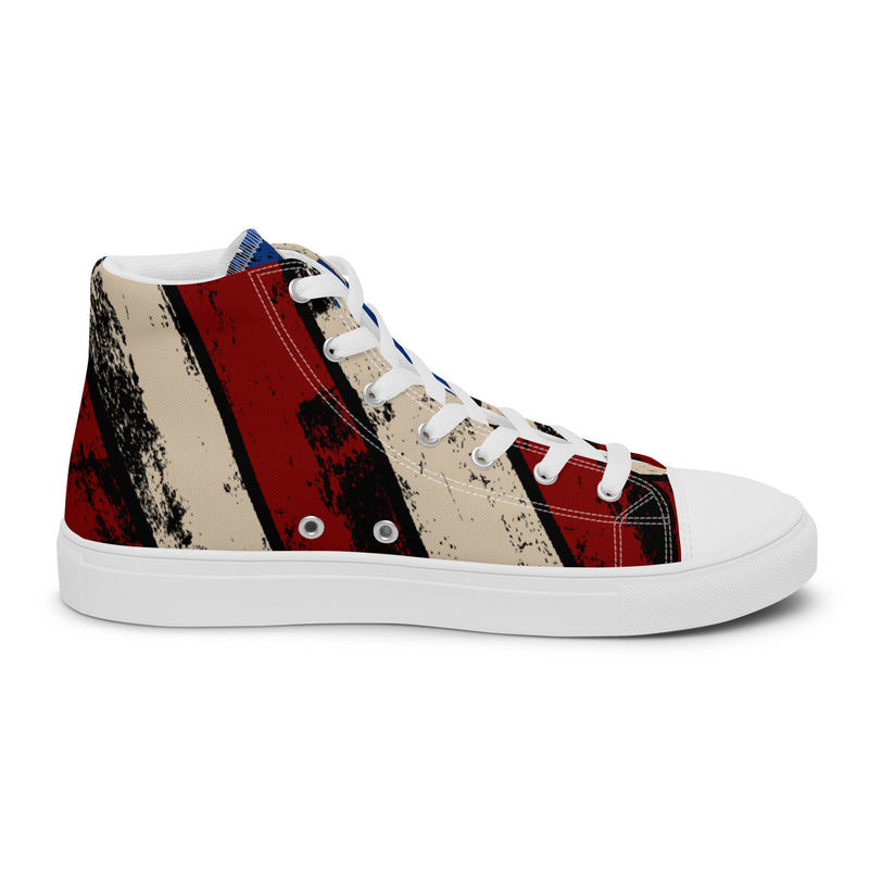American Flag High Top #47 - Sole Detail | HA!LO Canvas Sneakers