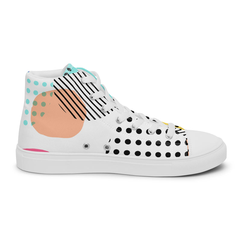Dot Pop High Top #57 - Sole Detail | HA!LO Canvas Sneakers