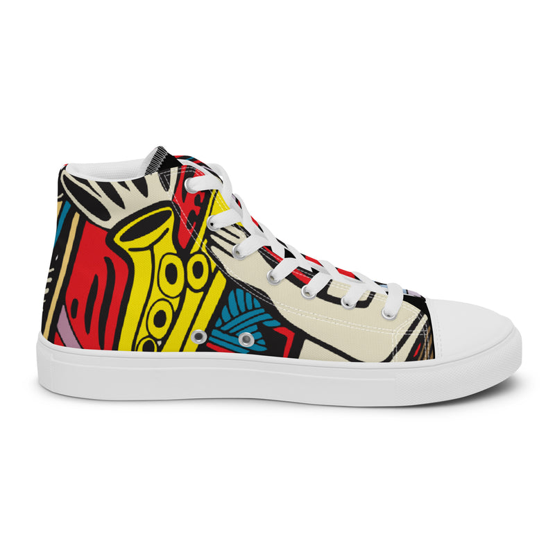 Rock Star High Top #65 - Sole Detail | HA!LO Canvas Sneakers