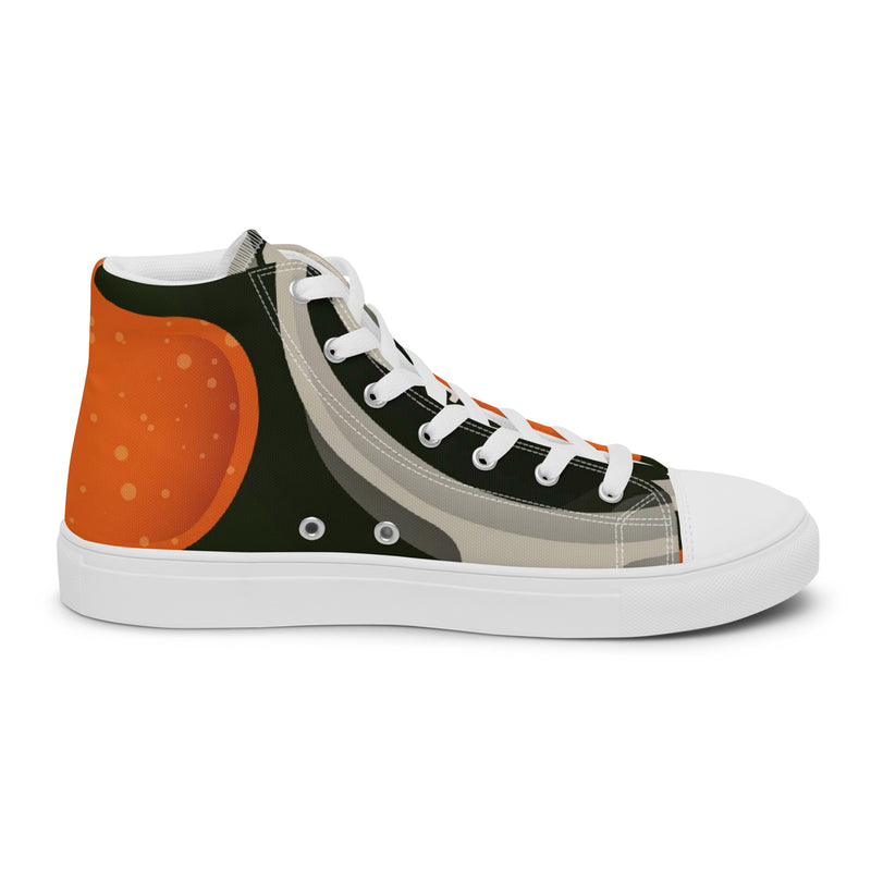 Abstract Camo High Top #66 - Sole Detail | HA!LO Canvas Sneakers