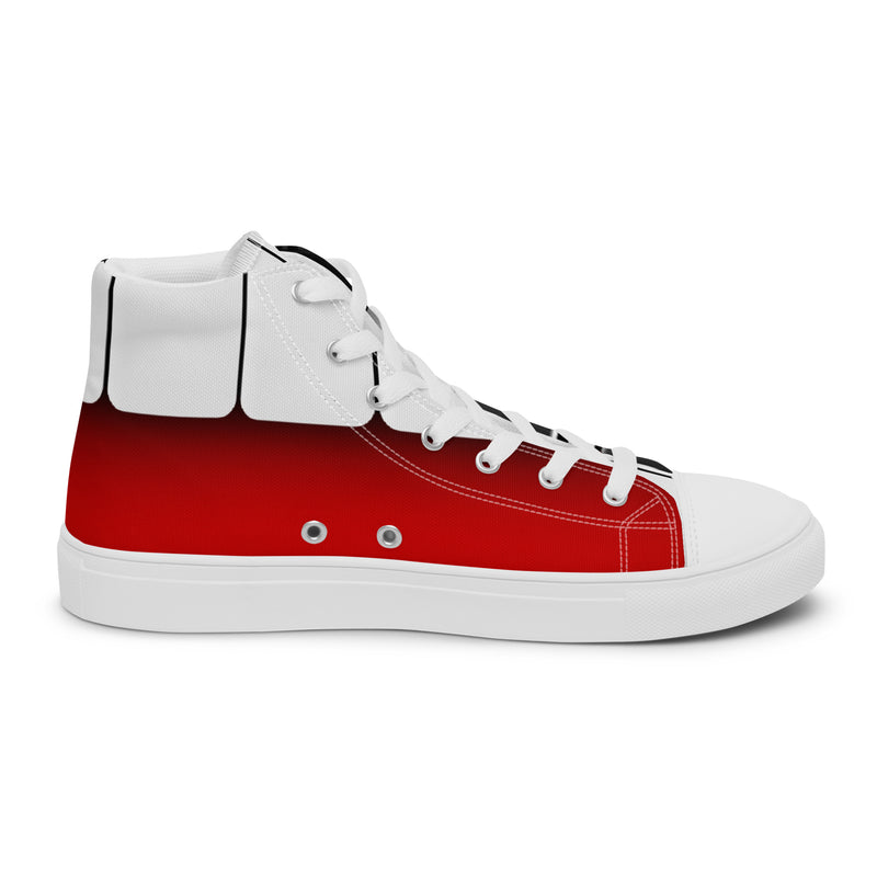 Black Stripe High Top #68 - Sole Detail | HA!LO Canvas Sneakers