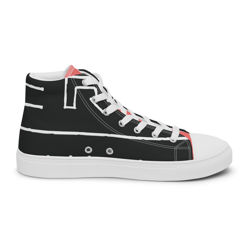 Bold Geo High Top #70 - Sole Detail | HA!LO Canvas Sneakers