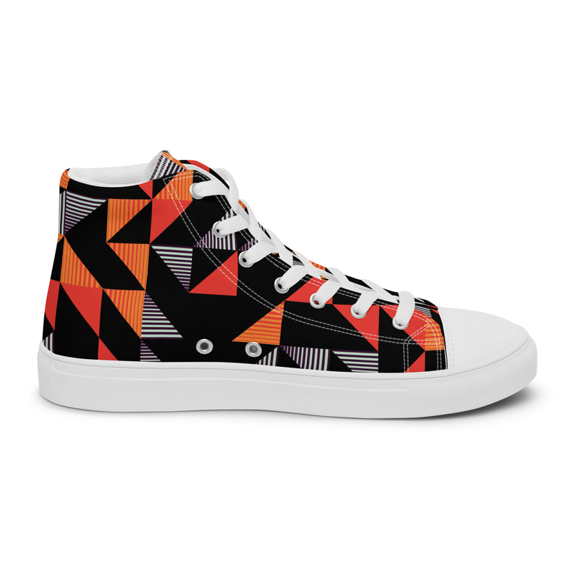 Red Triangle High Top #74 - Sole Detail | HA!LO Canvas Sneakers