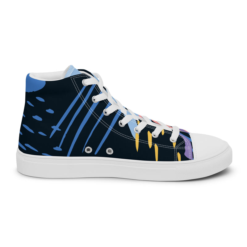 Memphis Style High Top #90 - Sole Detail | HA!LO Canvas Sneakers
