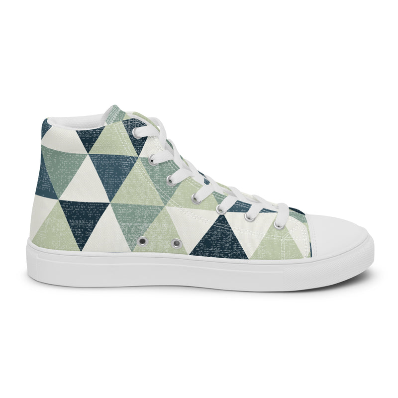 Geo Triangle High Top #96 - Sole Detail | HA!LO Canvas Sneakers