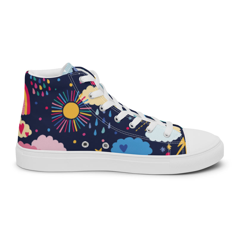Celestial Night High Top #109 - Sole Detail | HA!LO Canvas Sneakers